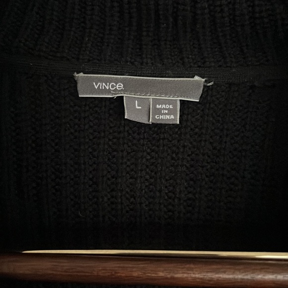 Vince Wool Draped Cardigan Size L - Picture 4 of 13